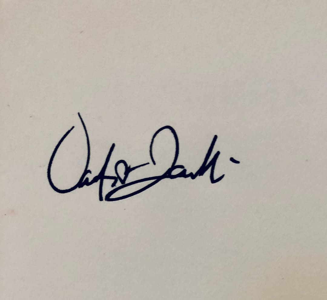 Signed by the creator